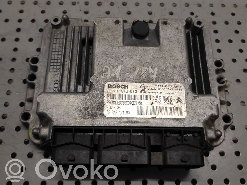 Citroen C4 I Picasso Engine control unit/module 