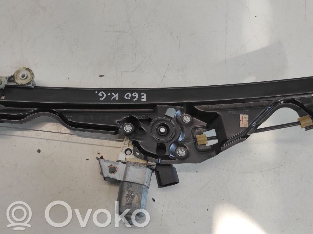 BMW 5 E60 E61 Rear door window regulator with motor 