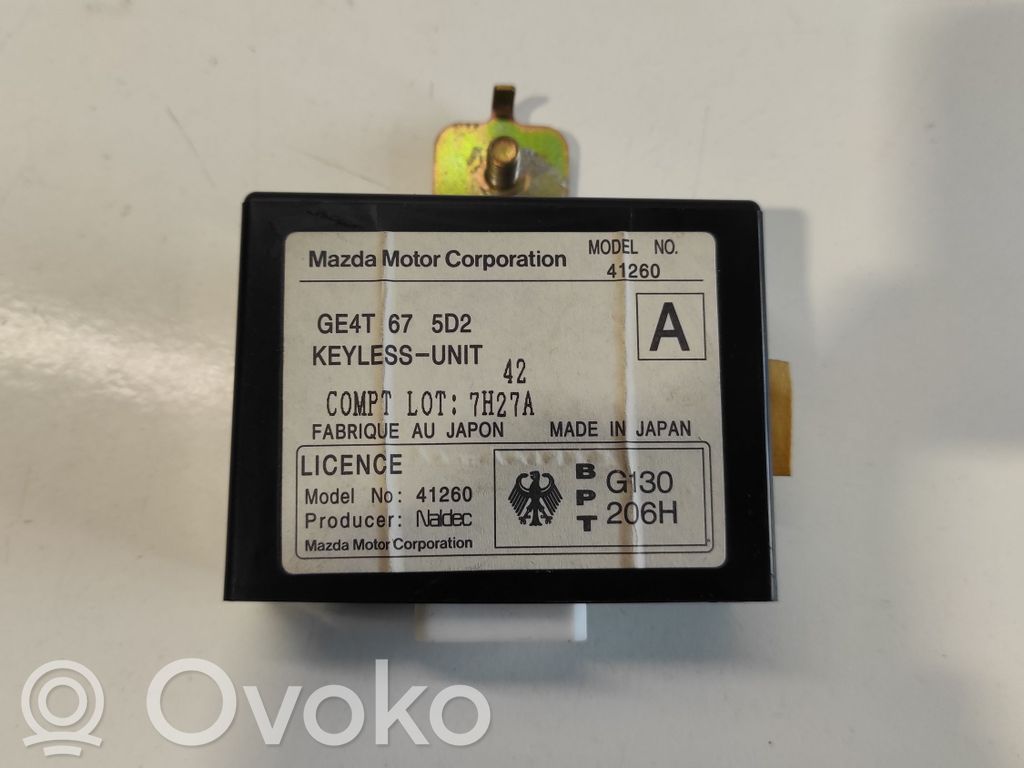 Immobilizer control unit/module   GE4T675D2,7H27A,41260