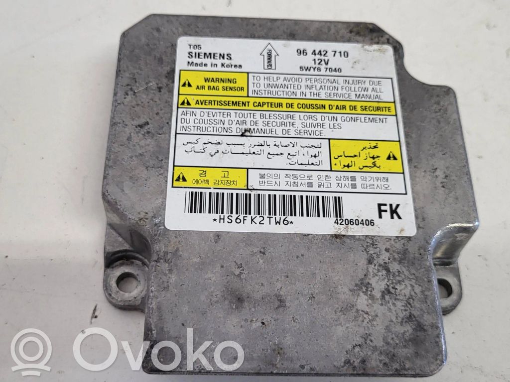 Chevrolet Aveo Airbag control unit/module 