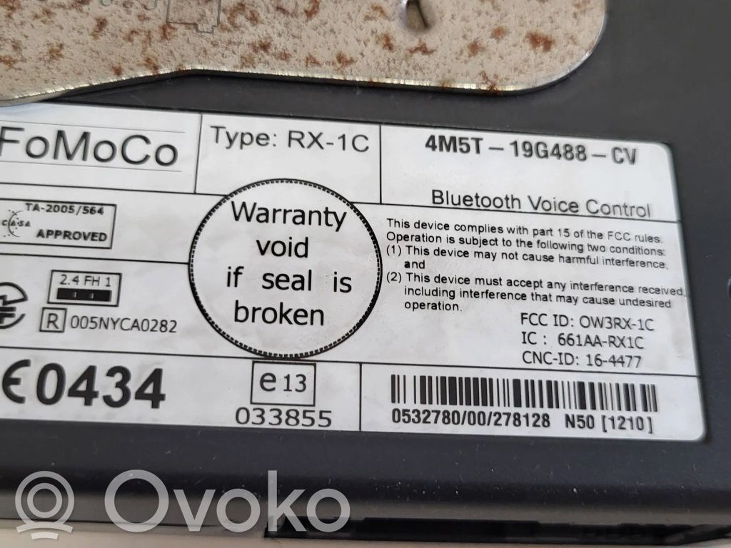 Ford Focus C-MAX Bluetooth control unit module 