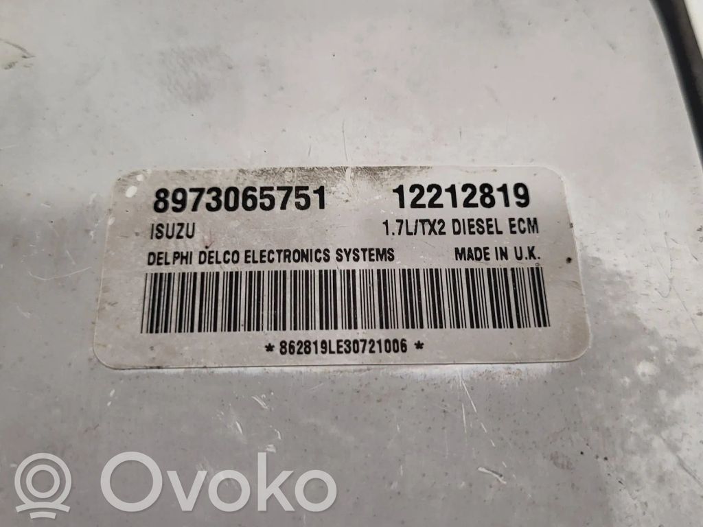Engine control unit/module   8973065751,12212819,D01011