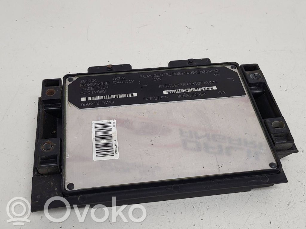 Citroen Berlingo Engine control unit/module 