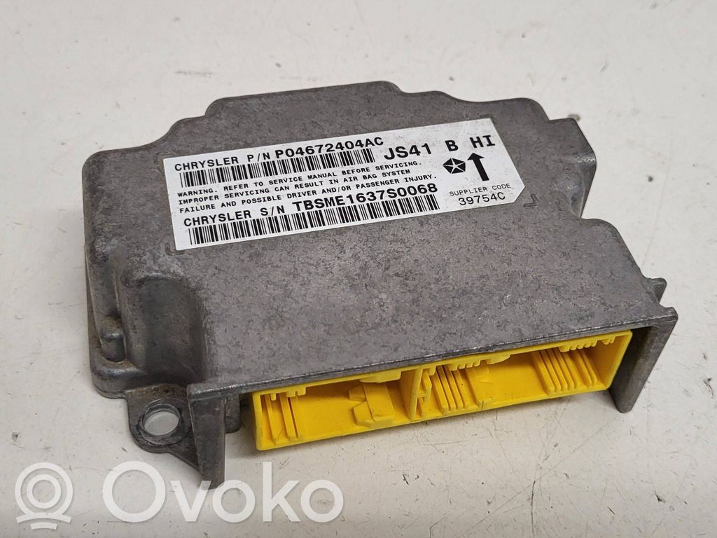 Chrysler Sebring (JS) Airbag control unit/module 