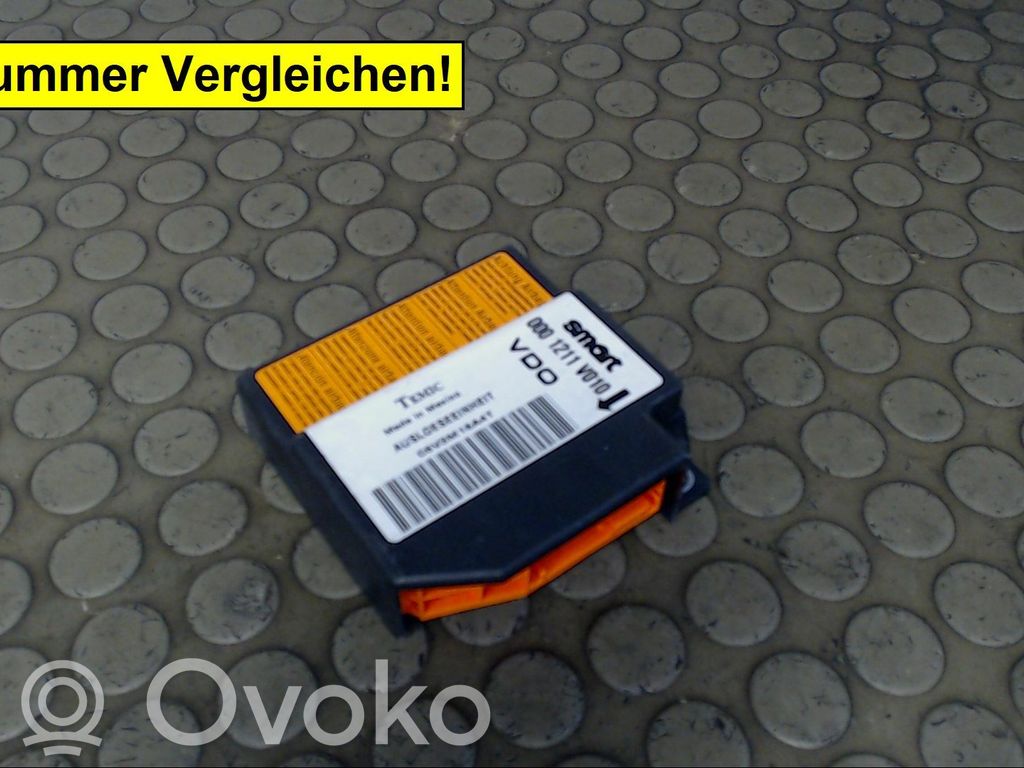 Smart ForTwo I Airbag control unit/module 