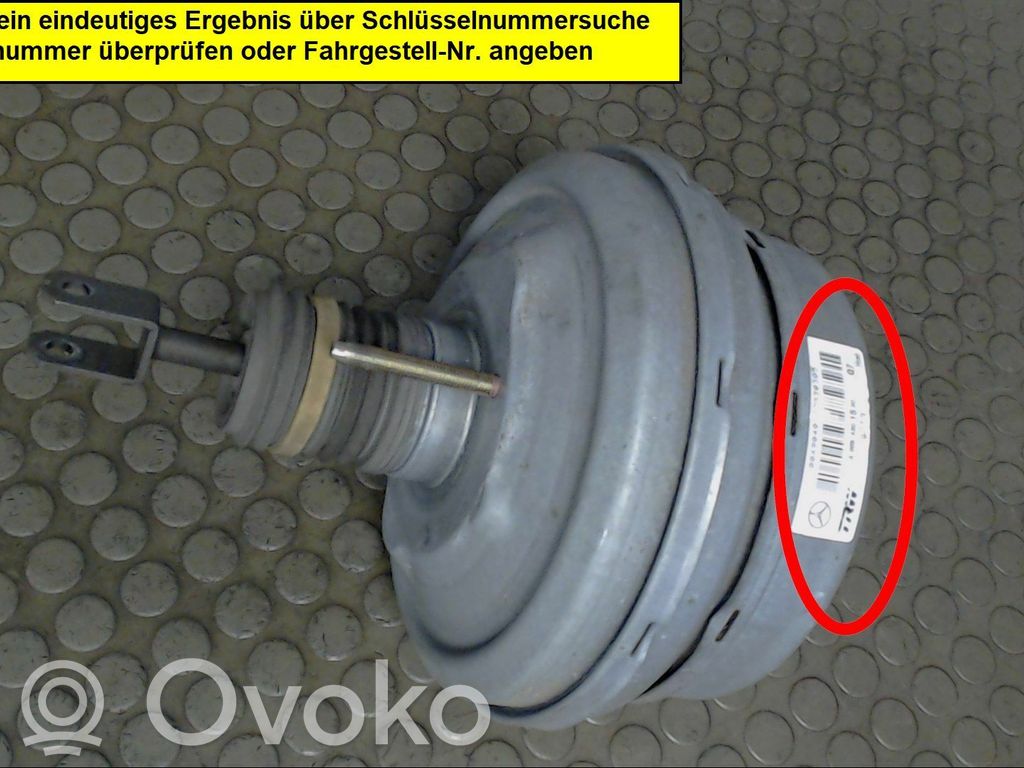 Mercedes-Benz Vaneo W414 Servofreno