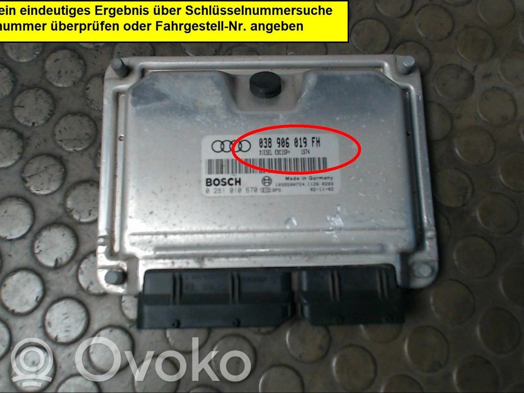 Audi A3 S3 8L Unitate/modul de control motor 