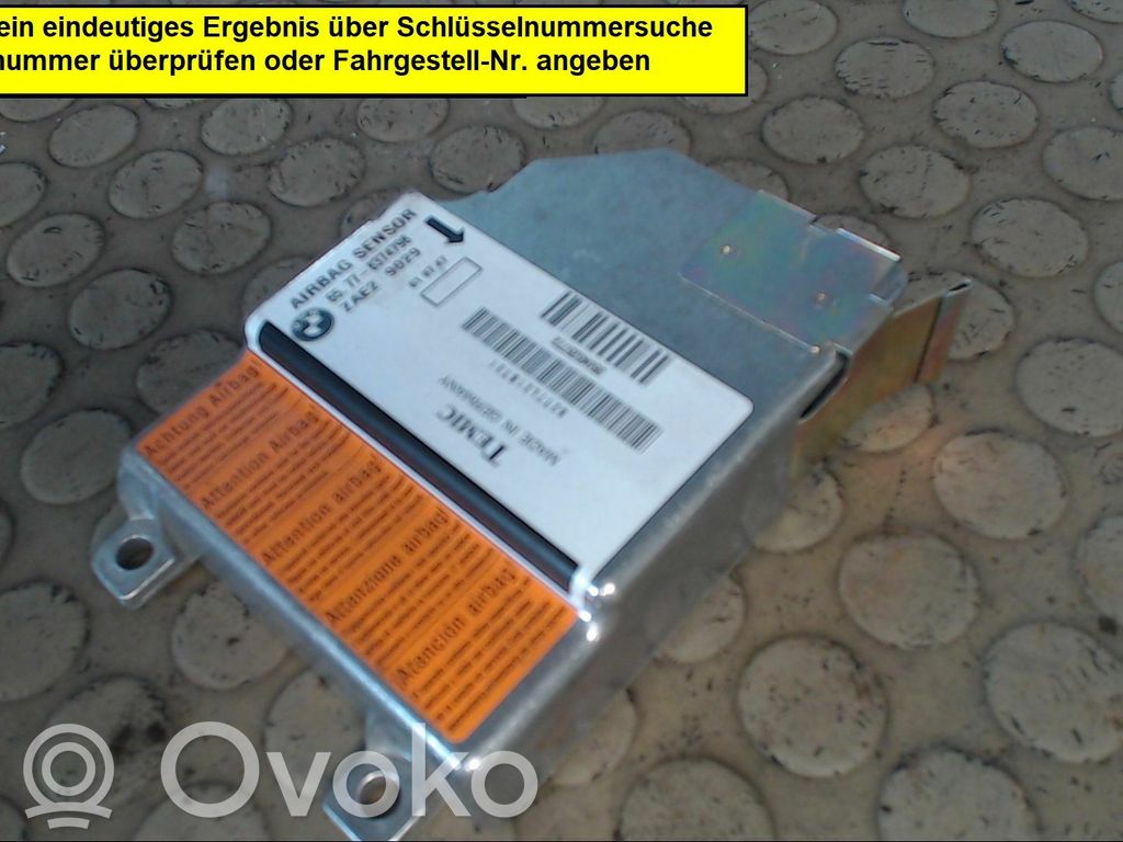 Unidad de control/módulo del Airbag   65778374798,NICHTZUTREFFEND