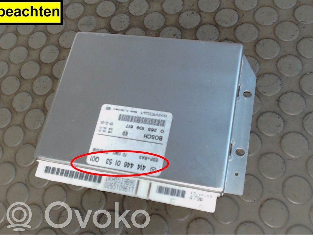 Mercedes-Benz Vaneo W414 Unitate/modul control ABS
