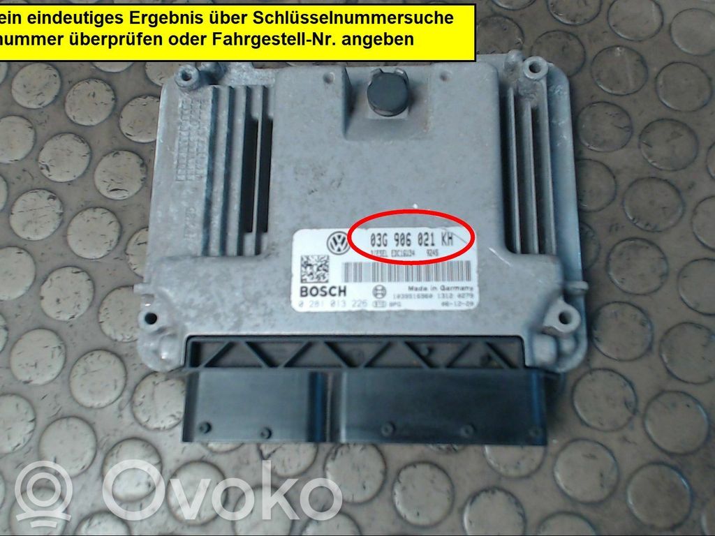 Volkswagen Golf V Centralina/modulo del motore