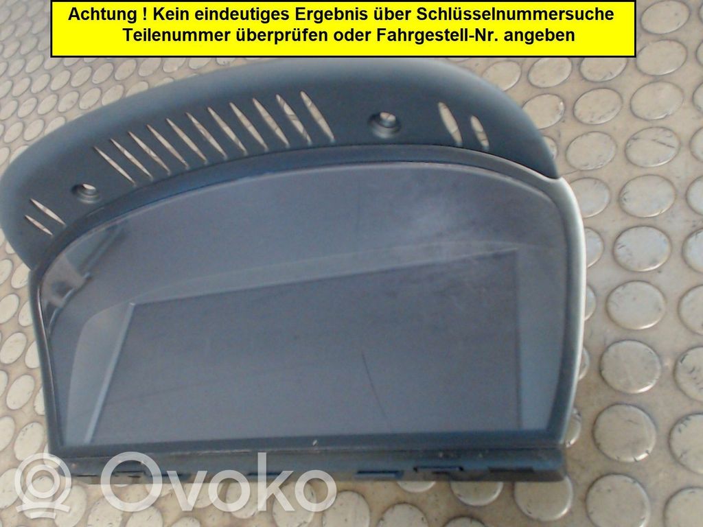 Bildschirm / Display / Anzeige   65829111272,65829111273,65829224349