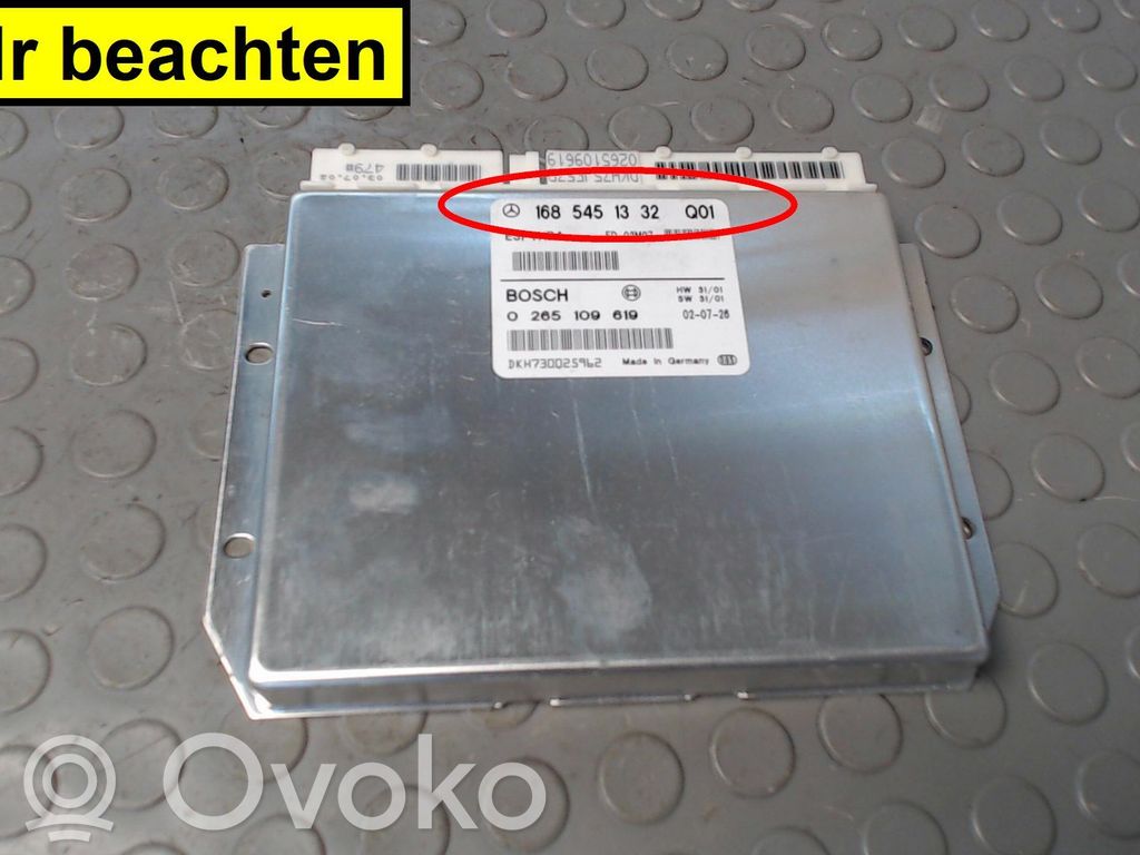 Mercedes-Benz A W168 Unidad de control/módulo del ABS 