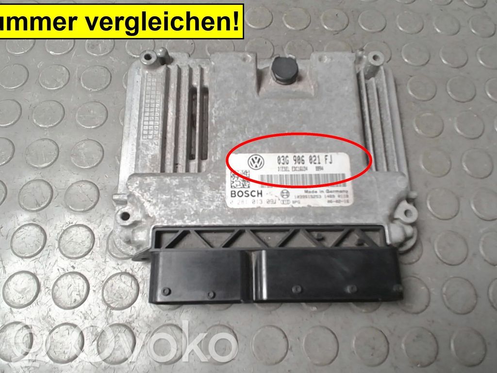 Volkswagen Golf V Engine control unit/module 