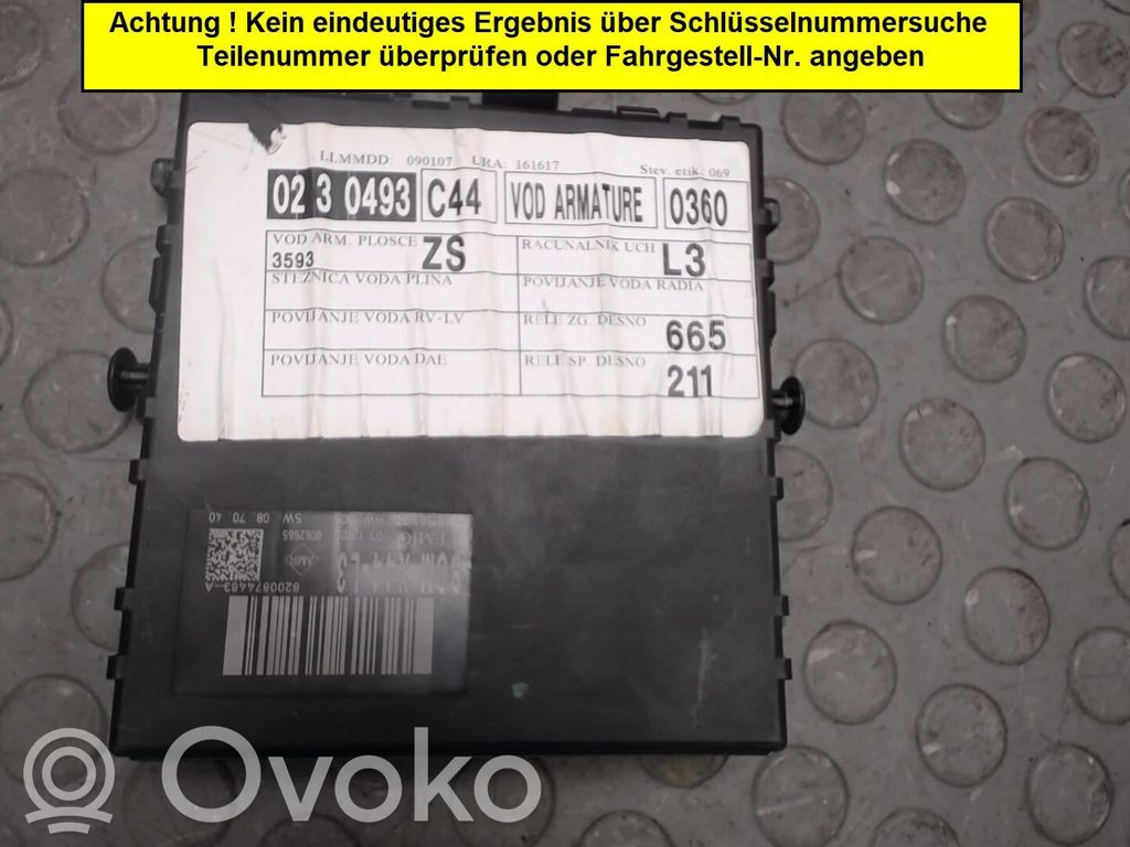 Renault Twingo II Convertible roof control unit 