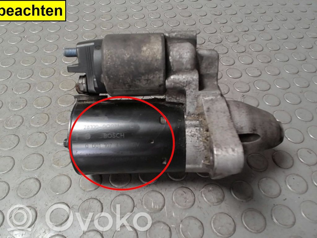 Motor de arranque   281000Q021C,0001107439,0986021550,180517,5802AN,5802EZ
