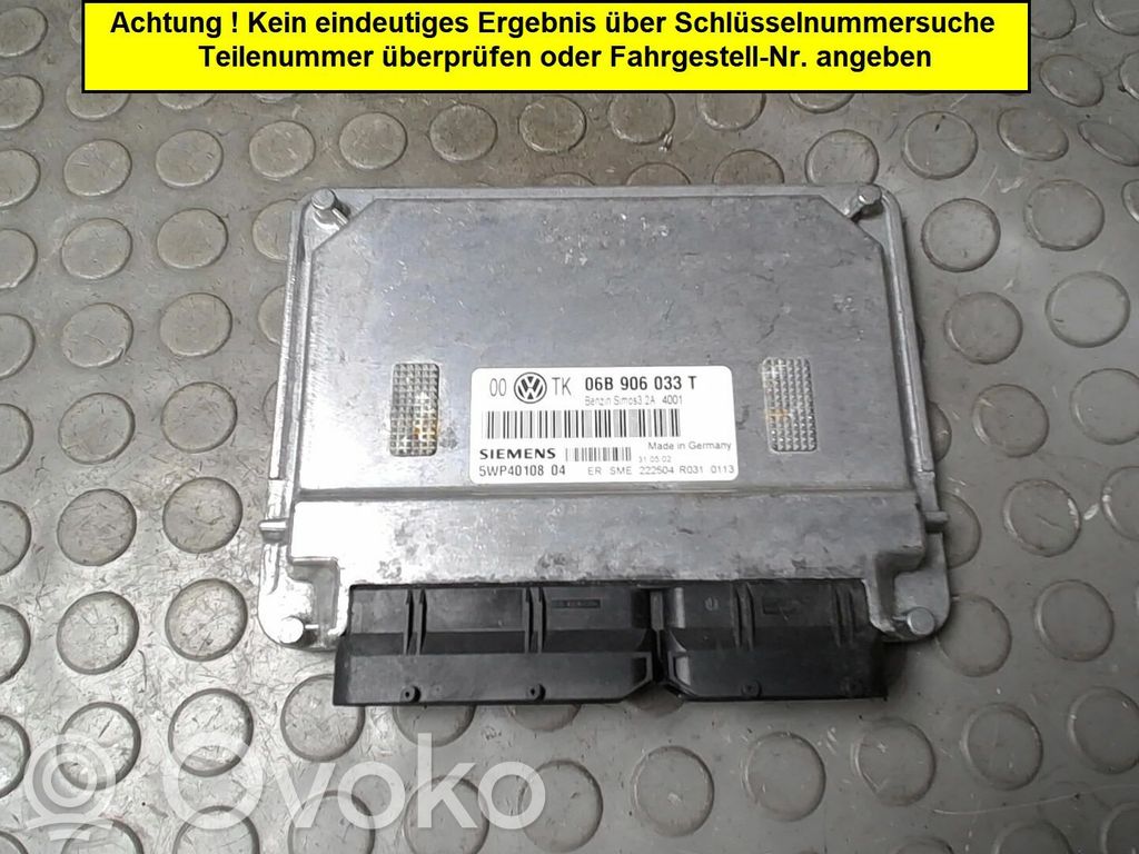 Engine control unit/module   06B906033AL,06B906033T