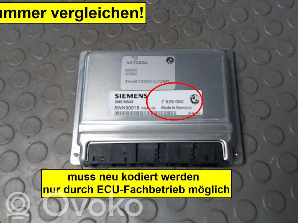 BMW 5 E39 Engine control unit/module 