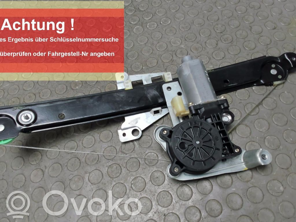 Volvo S60 Meccanismo di sollevamento del finestrino posteriore senza motorino