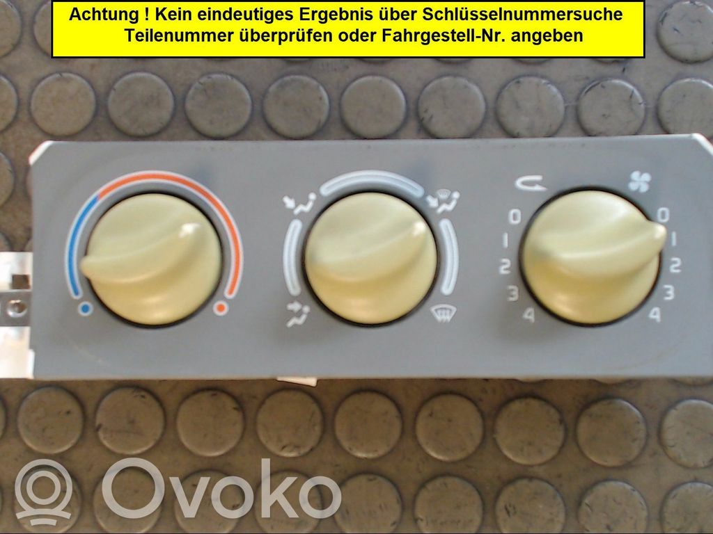 Unidad de control climatización   7701046980,0000