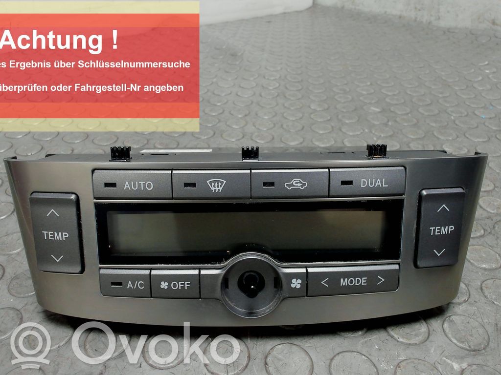 Toyota Avensis T250 Unitate control aer condiționat/încălzire
