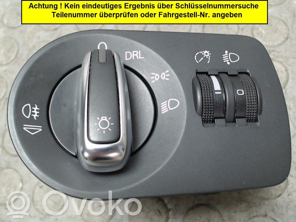Przełącznik świateł   8P1941531D5PR,NICHTZUTREFFEND