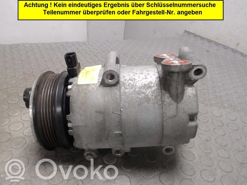 Air conditioning (A/C) compressor (pump)   1809656,1678411