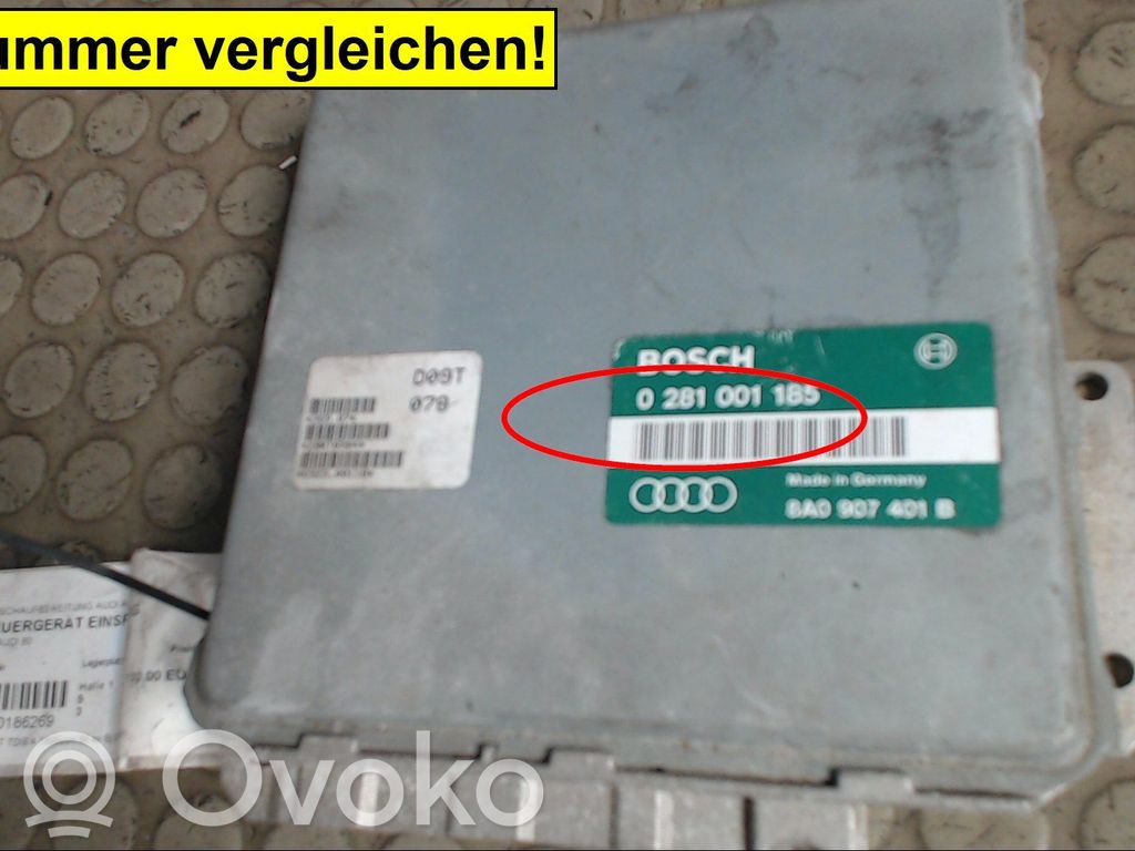 Engine control unit/module   8A0907401A,0000