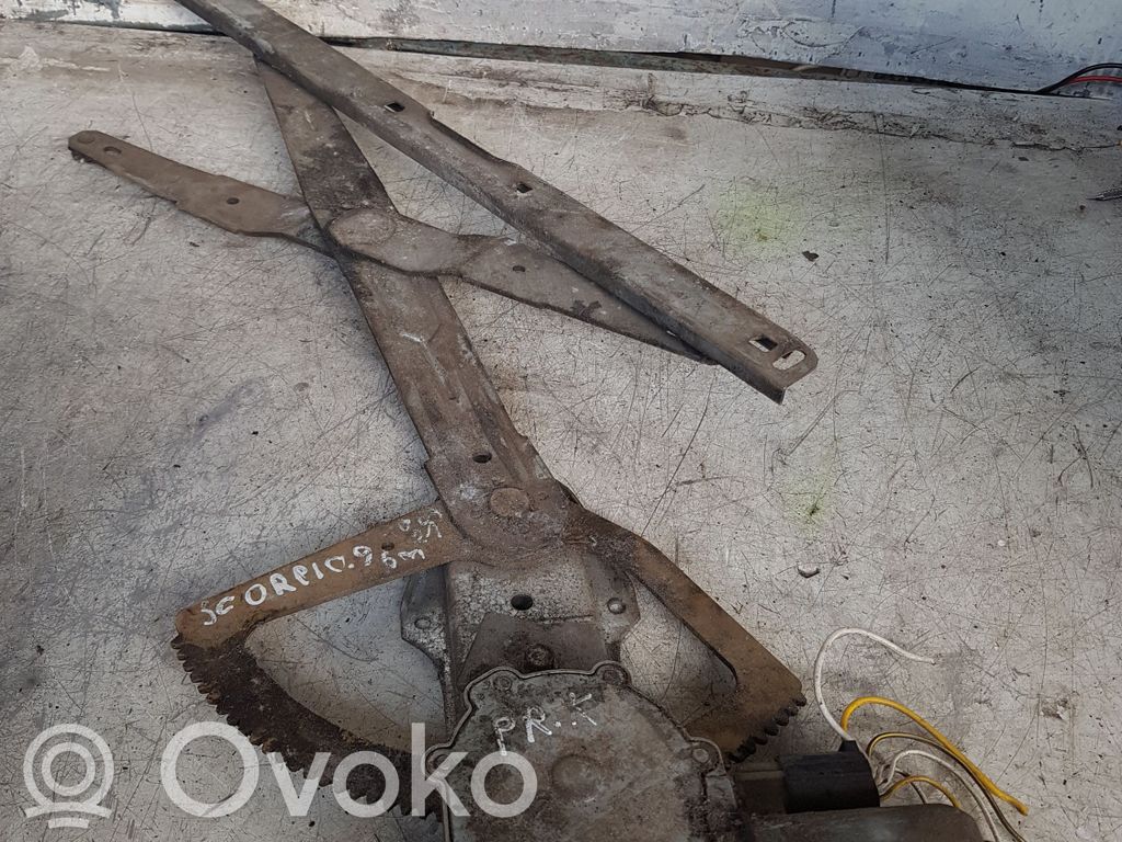 Front door window regulator with motor