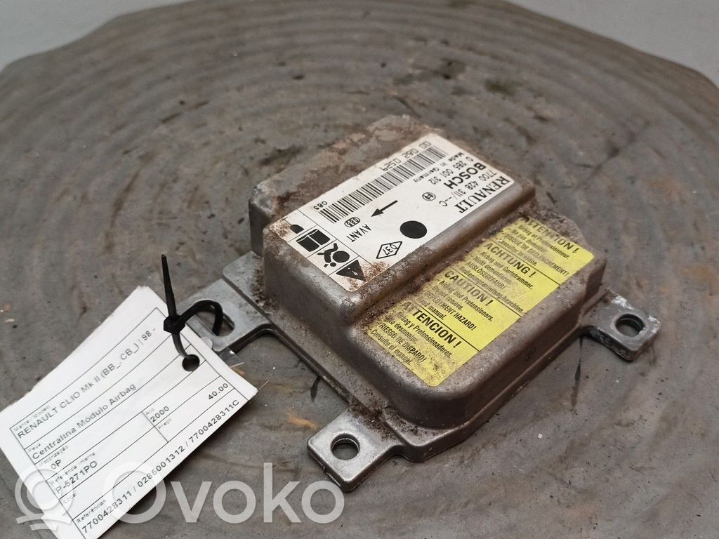 Renault Clio II Centralina/modulo airbag 