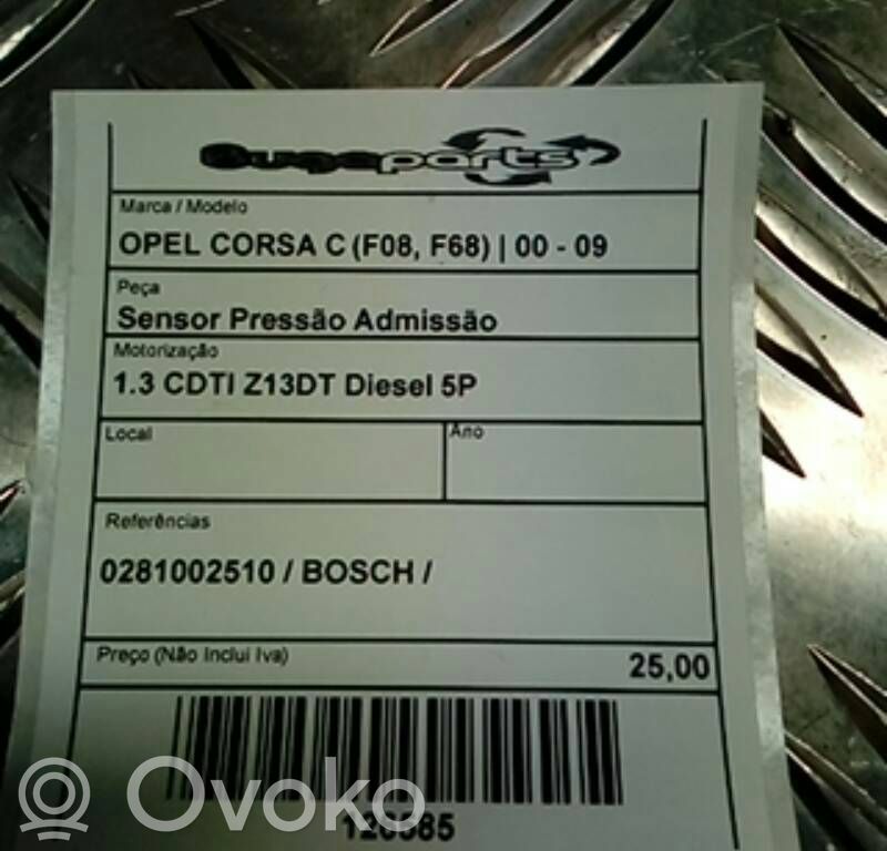 Sensor de la presión del aire   0281002510,BOSCH