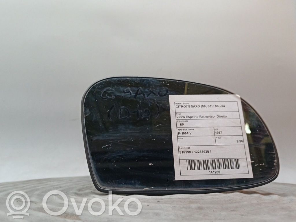 Sivupeilin lasi   8151V0,12253030