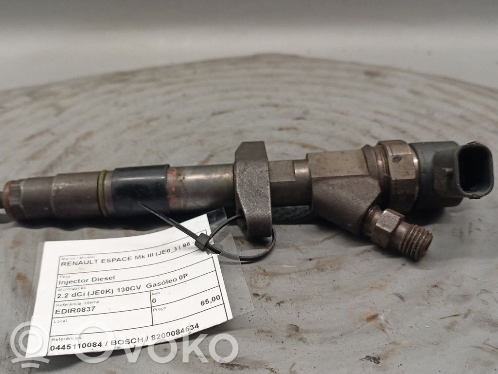 Inyector de combustible   0445110084,8200084534,BOSCH