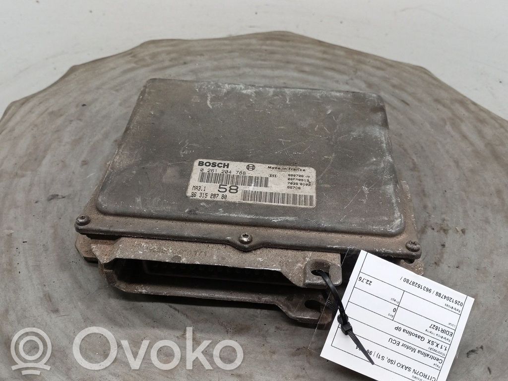Variklio valdymo blokas   0261204788,9631528780