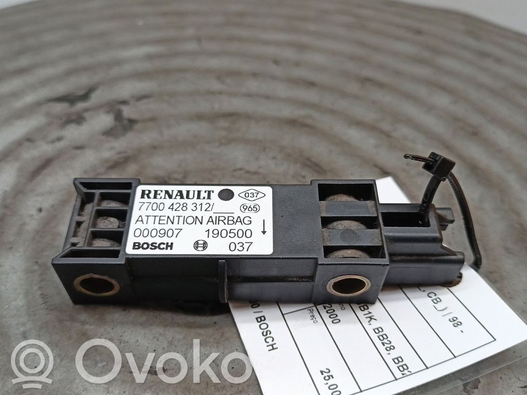 Czujnik uderzenia Airbag   7700428312,190500,BOSCH