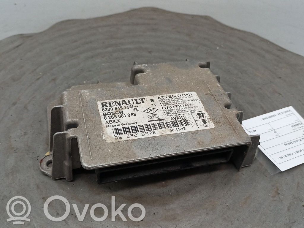 Airbag control unit/module   8200528764,0285001958