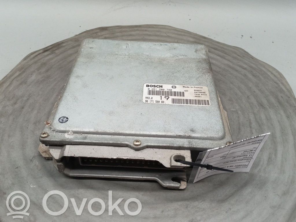 Peugeot 106 Unitate/modul de control motor 