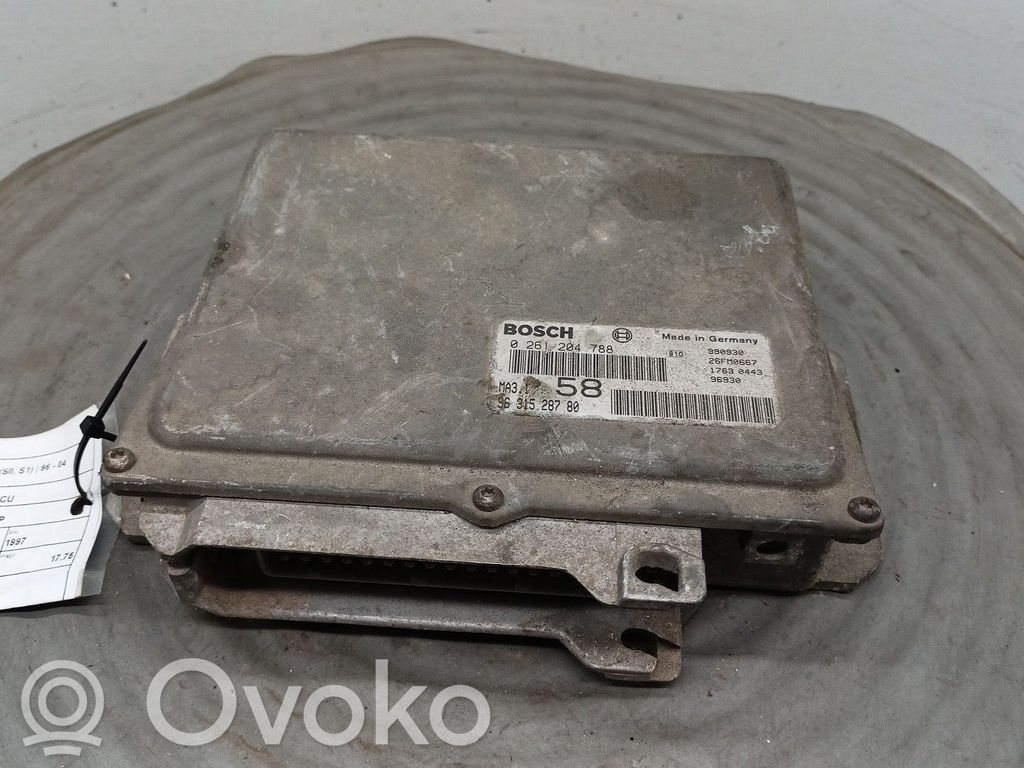 Moottorin ohjainlaite/moduuli   0261204788,9631528780