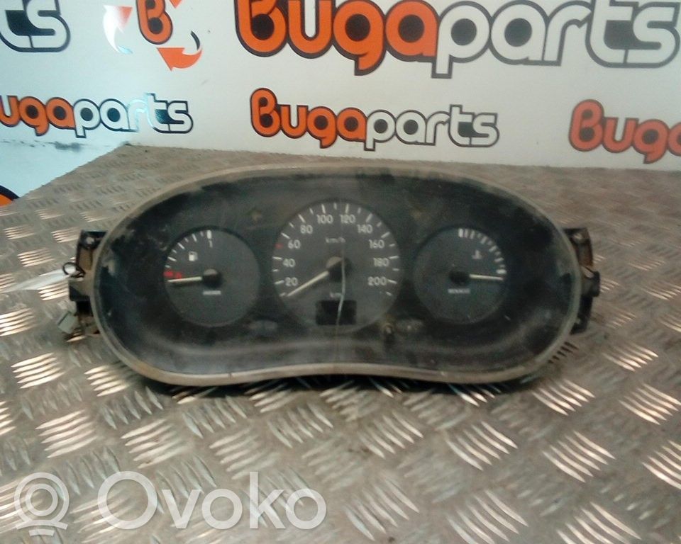 Renault Clio II Geschwindigkeitsmesser Cockpit 