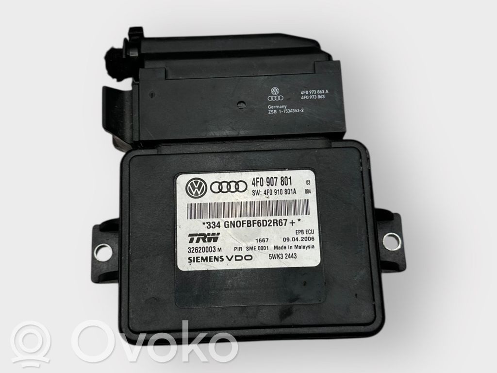 Audi A6 S6 C6 4F Module de commande de frein à main 