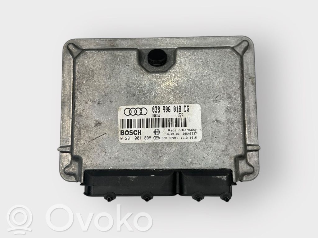 Engine control unit/module   038906018DG,0281001808,28SA3537