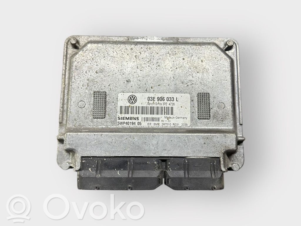 Engine control unit/module   03E906033L,5WP40194,5WP4019405