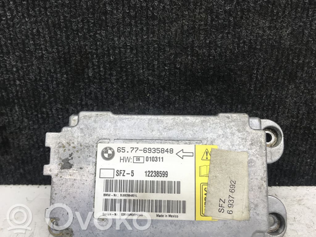BMW 5 E60 E61 Unidad de control/módulo del Airbag 