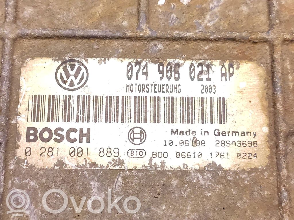 Volkswagen II LT Engine control unit/module 