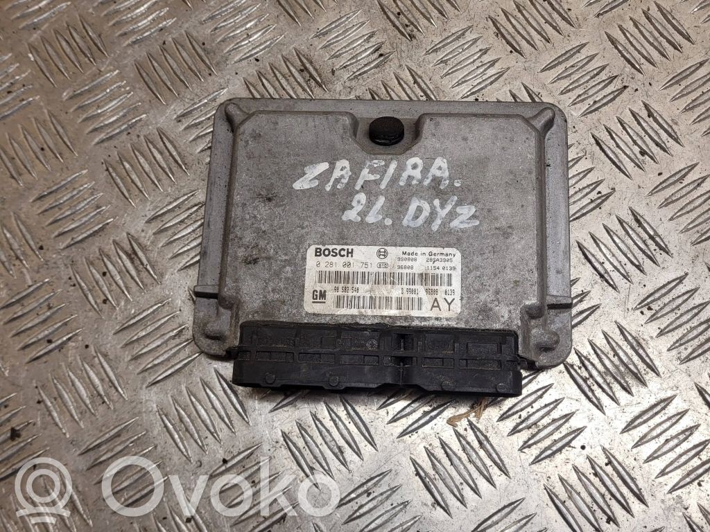 Opel Zafira A Engine control unit/module 