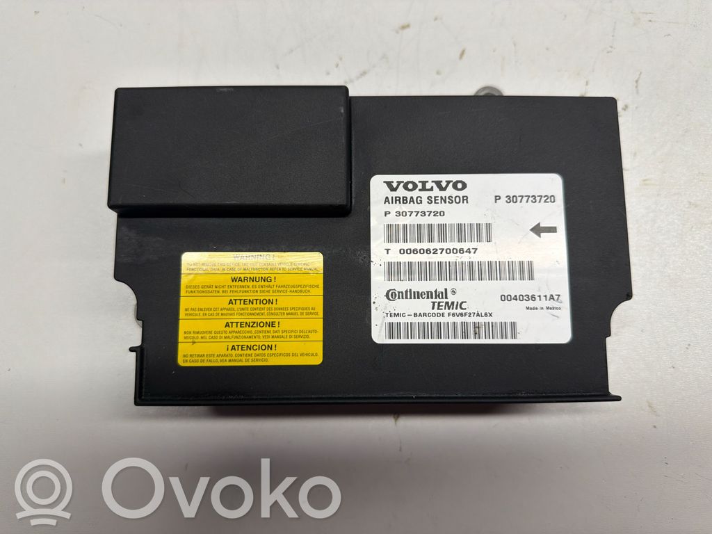 Volvo S80 Centralina/modulo airbag 
