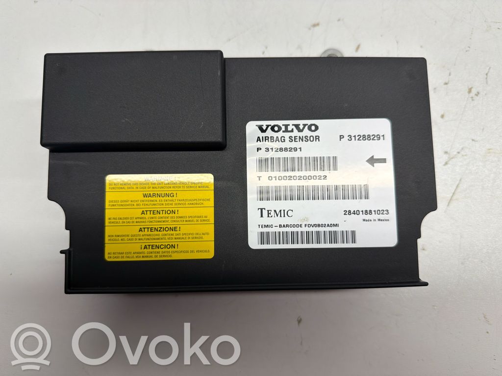 Volvo S80 Centralina/modulo airbag 