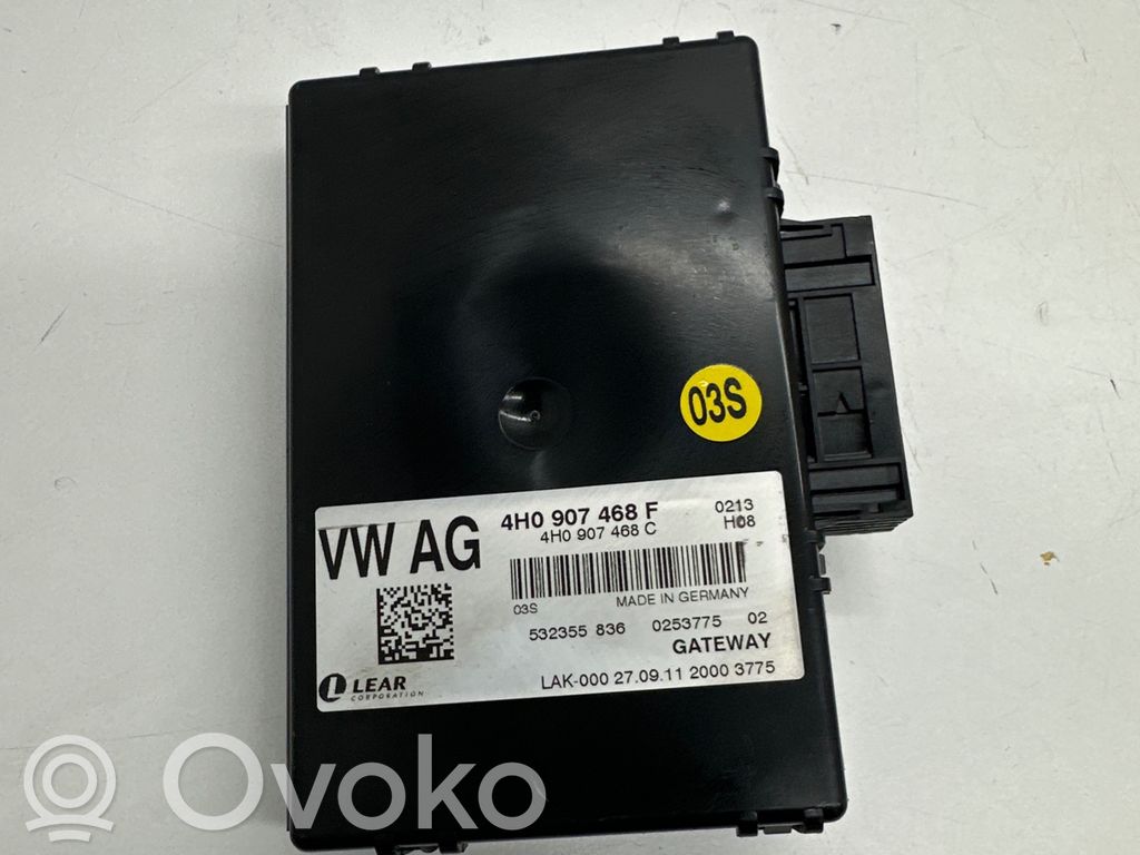 Audi A8 S8 D4 4H Gateway control module 