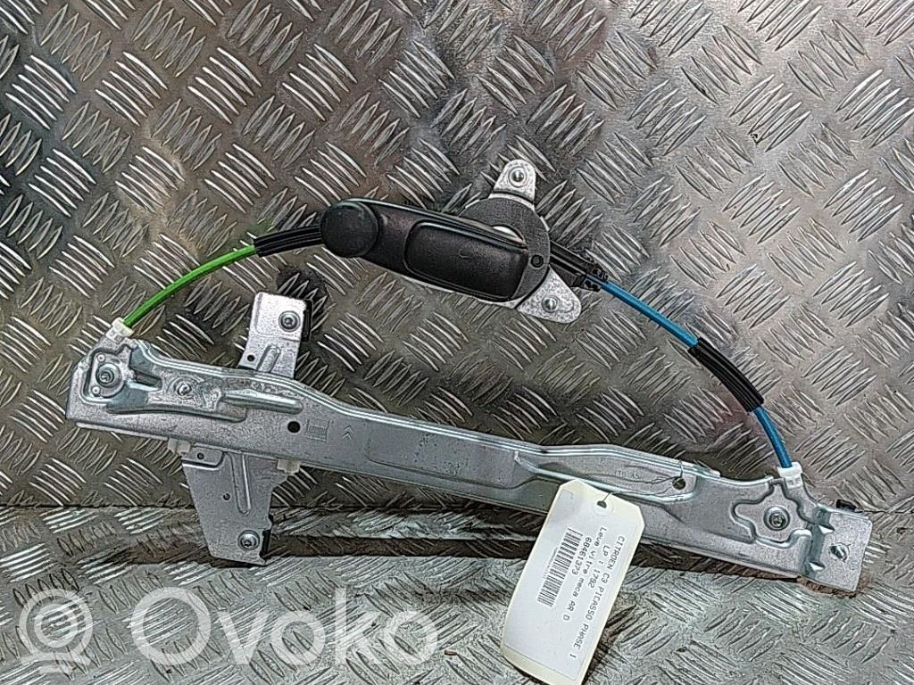 Citroen C3 Picasso Regulador manual de la ventanilla trasera 