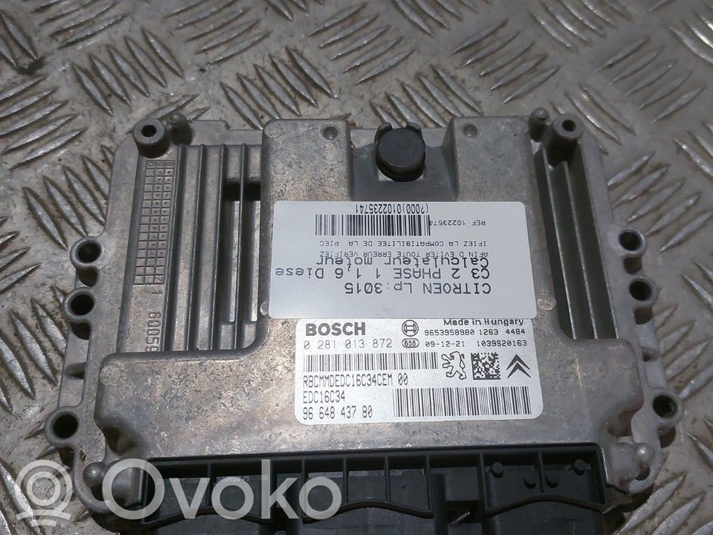 Citroen C3 Engine control unit/module 