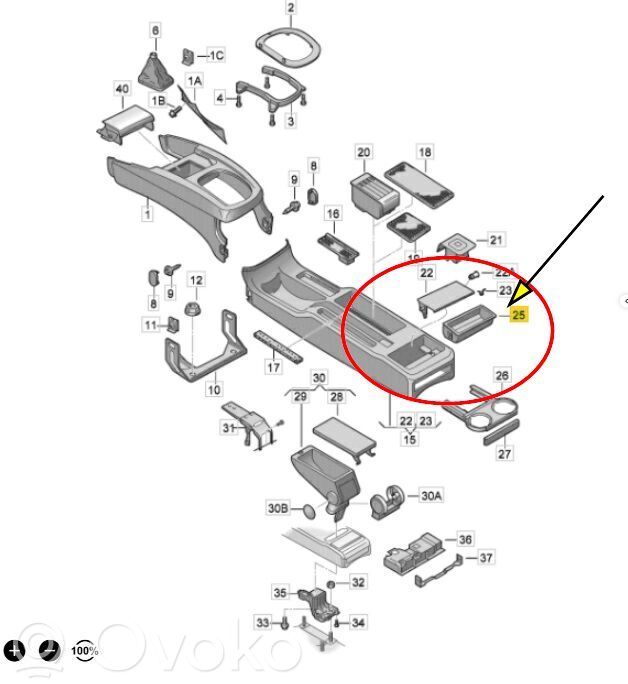 Volkswagen PASSAT B5 Aschenbecher 